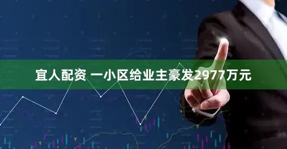 宜人配资 一小区给业主豪发2977万元